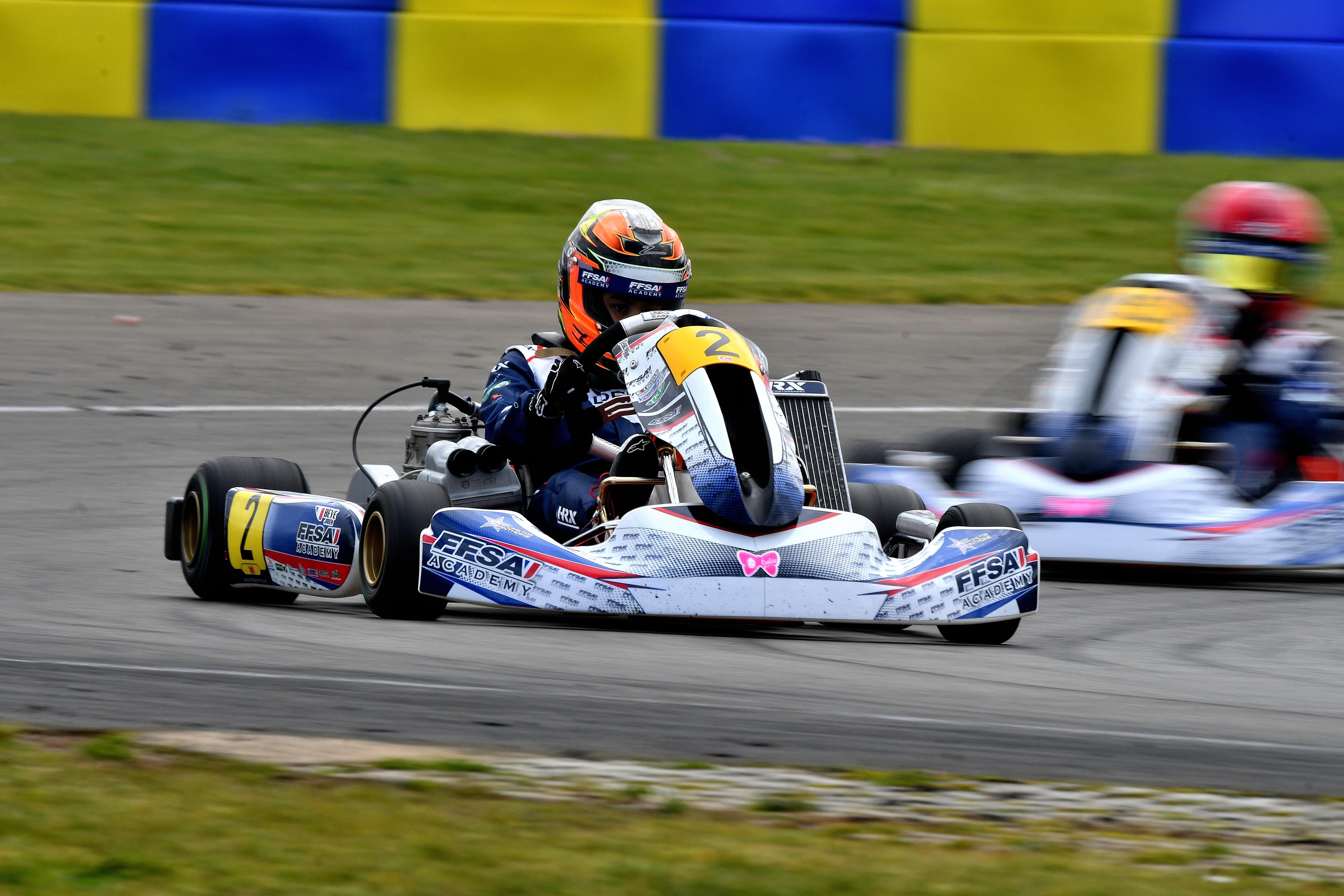 Jaden Beye en kart FFSA Academy